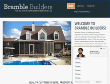 Tablet Screenshot of bramblebuilders.com